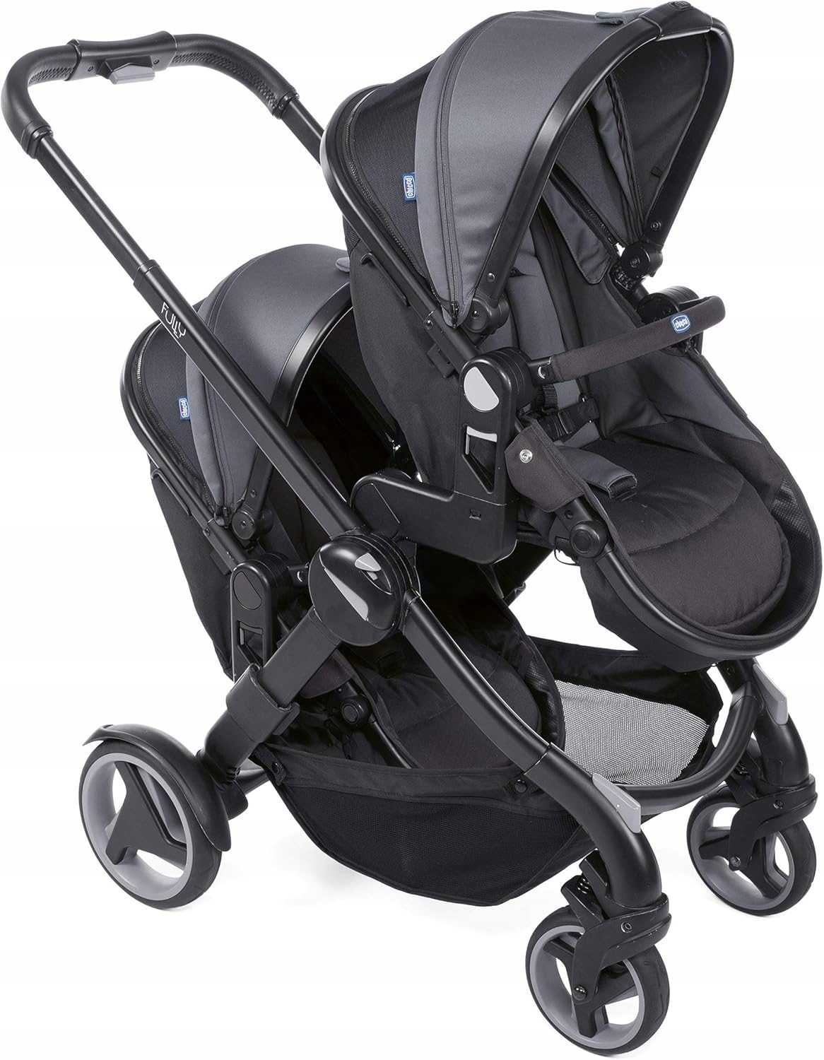 Wózek Chicco Fully Twin czarno-czerwony