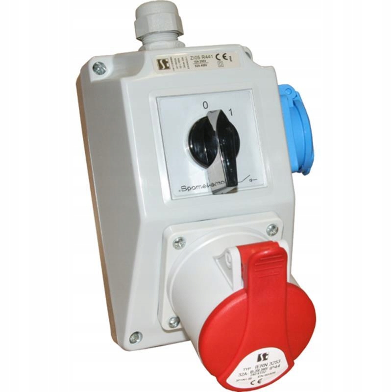 Spojka s konektorom 0-I 16A/4 1x230 ZI03R111 Spamel