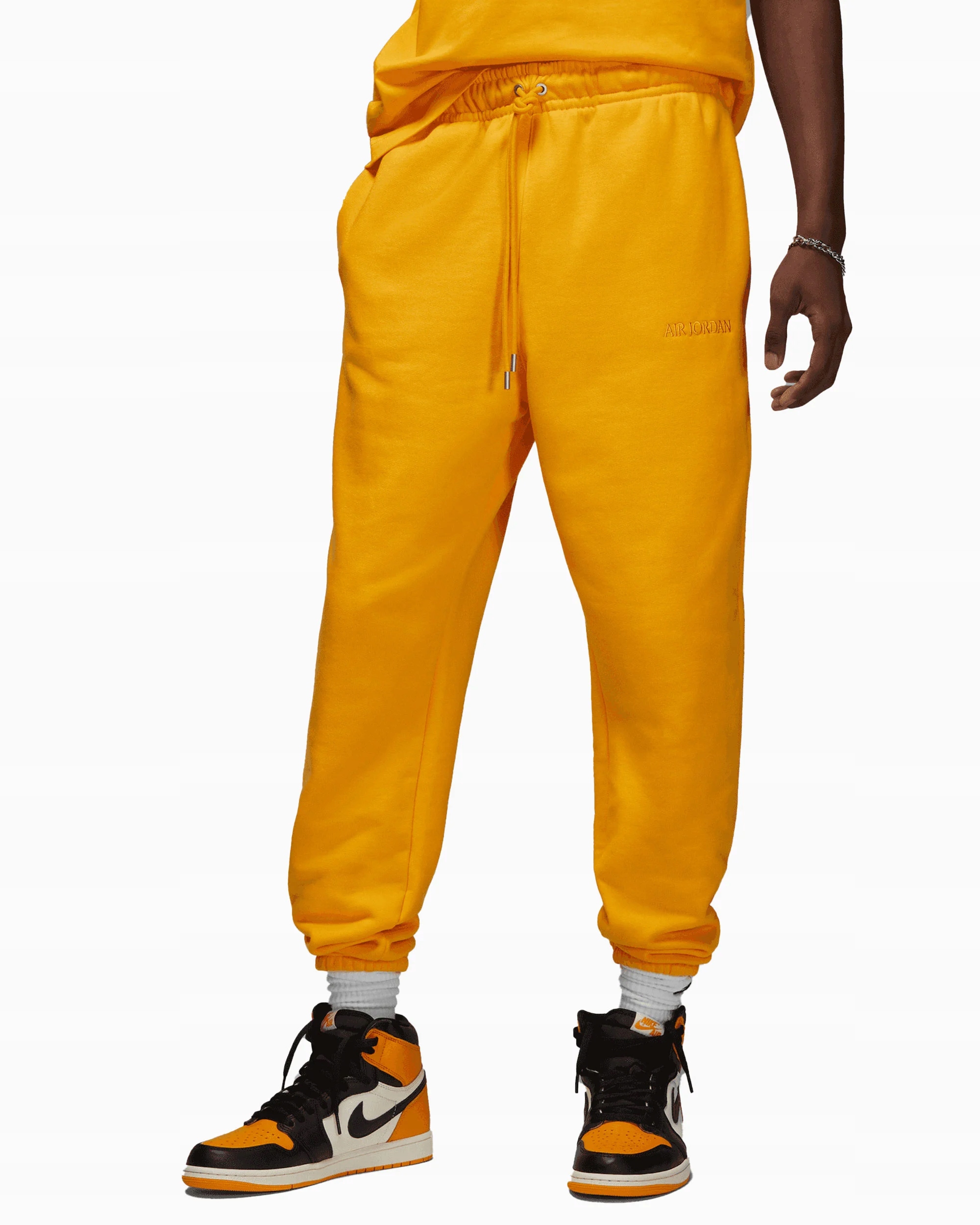 Tepláky Nike Air Jordan Wordmark Fleece žluté FJ0696-739 vel. S