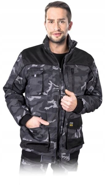 Kurtka Męska robocza Ocieplana zimowa Ciepła Moro Foreco Bomberka r. L