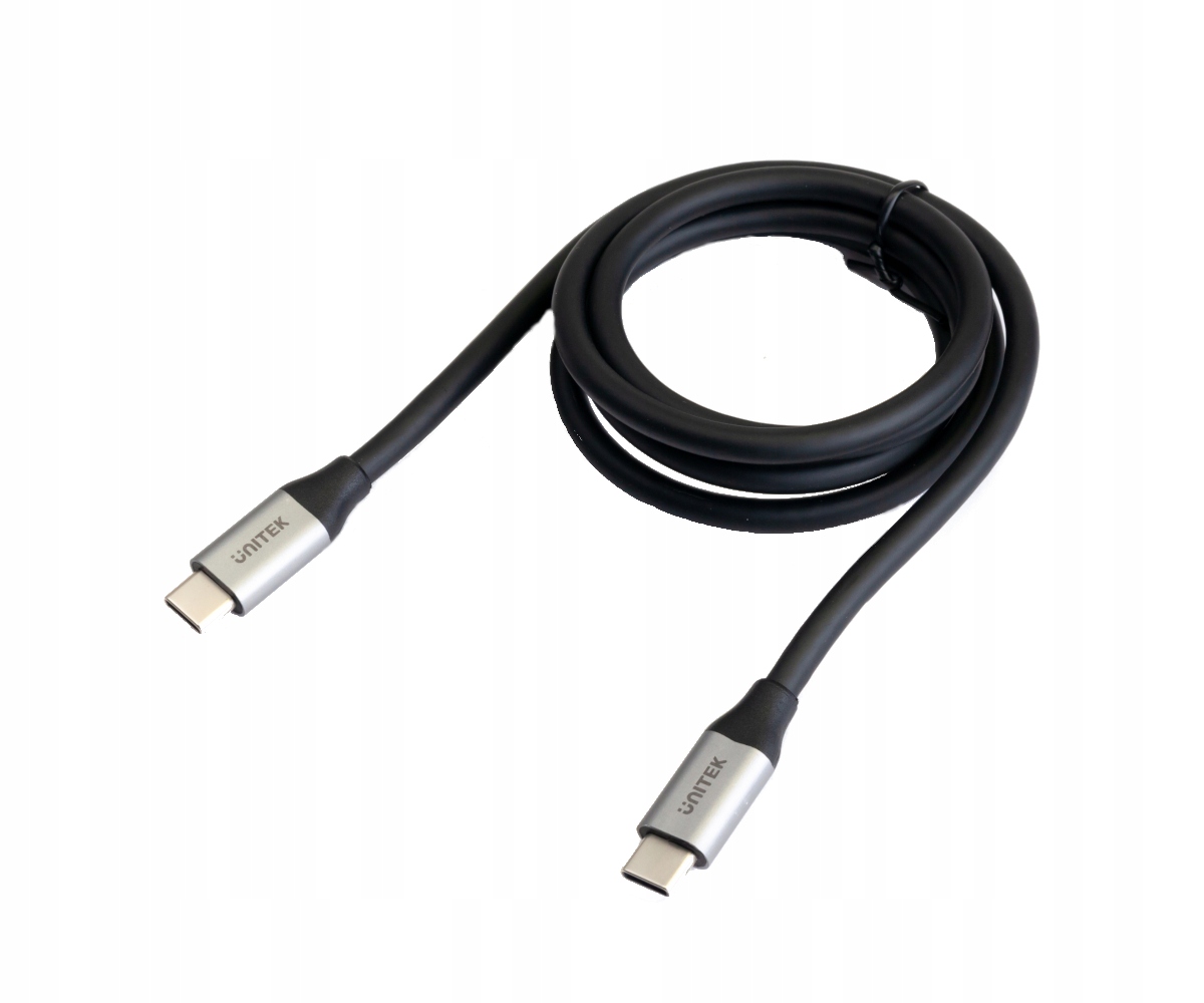 Unitek Kabel USB-C - USB-C 1m 10Gb/s 4K UHD PD QC Stan opakowania oryginalne