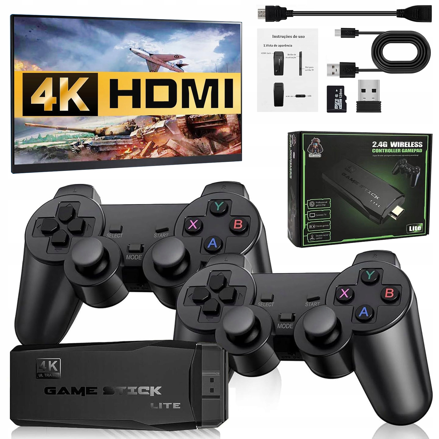 Konsola Do Telewizora Gry Emulator Kultowe Gry 20000 Gier 2 Pady