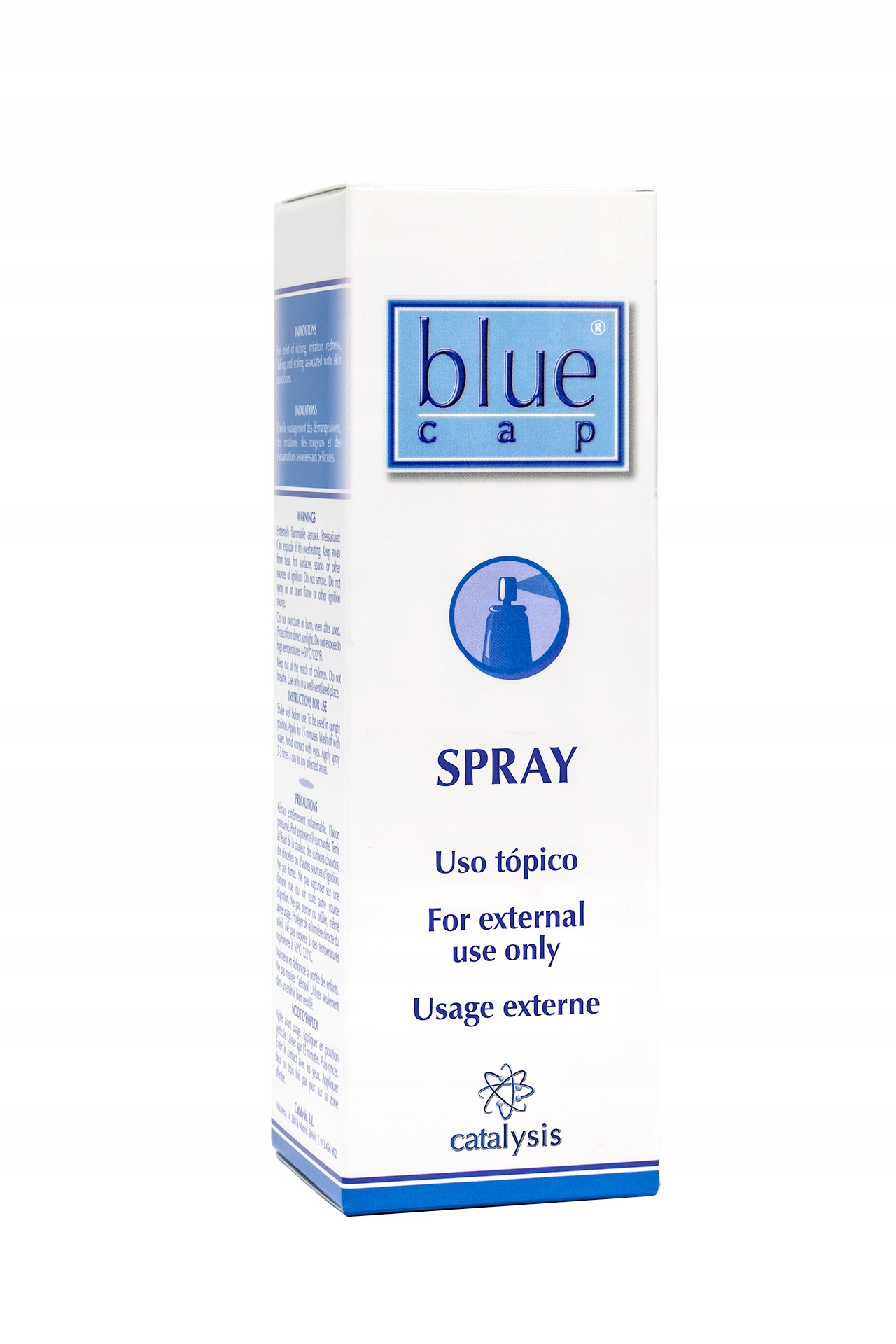 Blue Cap Spray do skóry z problemami, Azs, egzema, grzybica skóry, 100 ml