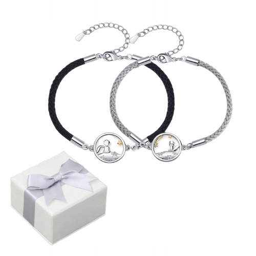 MAŁY KSIĄŻĘ I LIS BRANSOLETKI ZESTAW BFF 2 szt + BOX