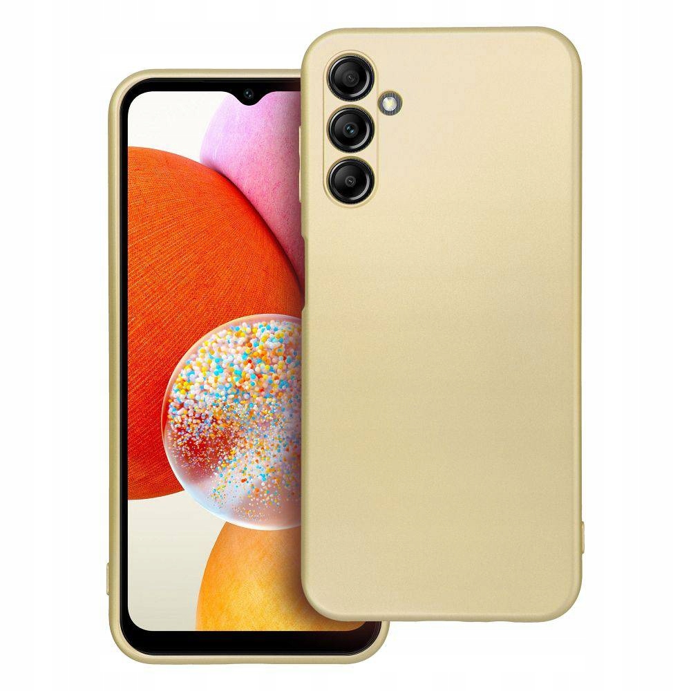 Etui Metallic Do Samsung A14 5G A14 4G Złoty