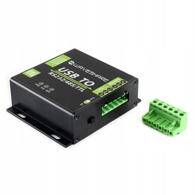 Konwerter USB na RS232/RS485/TTL z izolacją zbudowany na FT232RL Model USB TO RS232/485/TTL Waveshare 15817