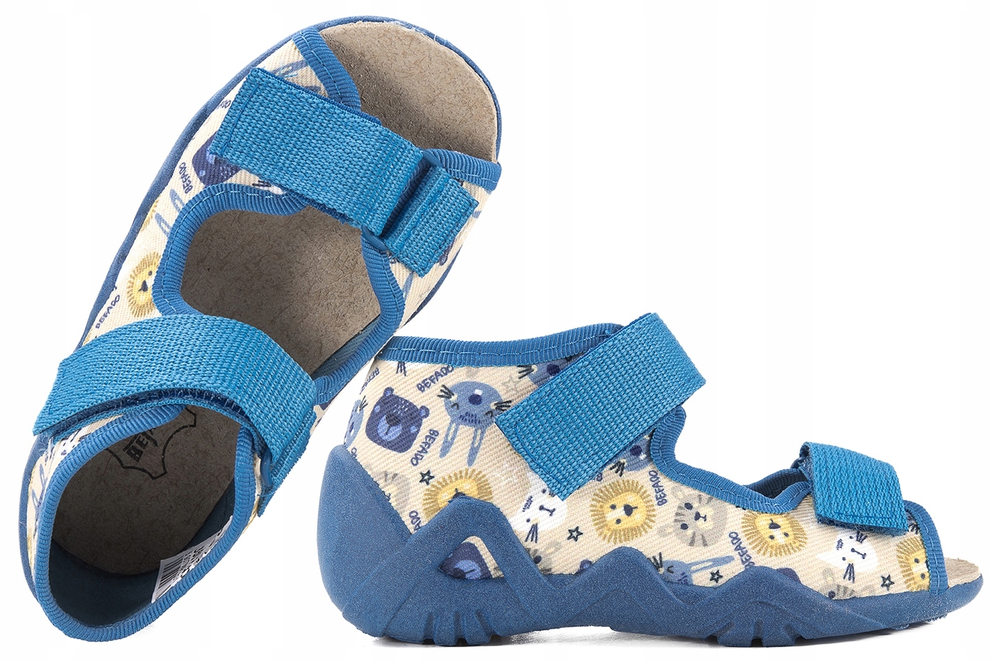 

Befado 350P040 Sandałki Tekstylne Domowe Kapcie