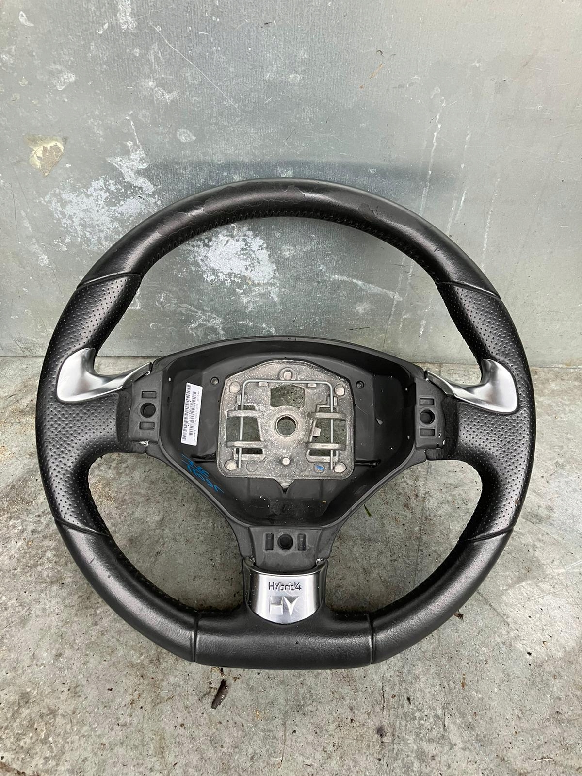 steering wheel, 3008 HYBRID4 leather CHROM