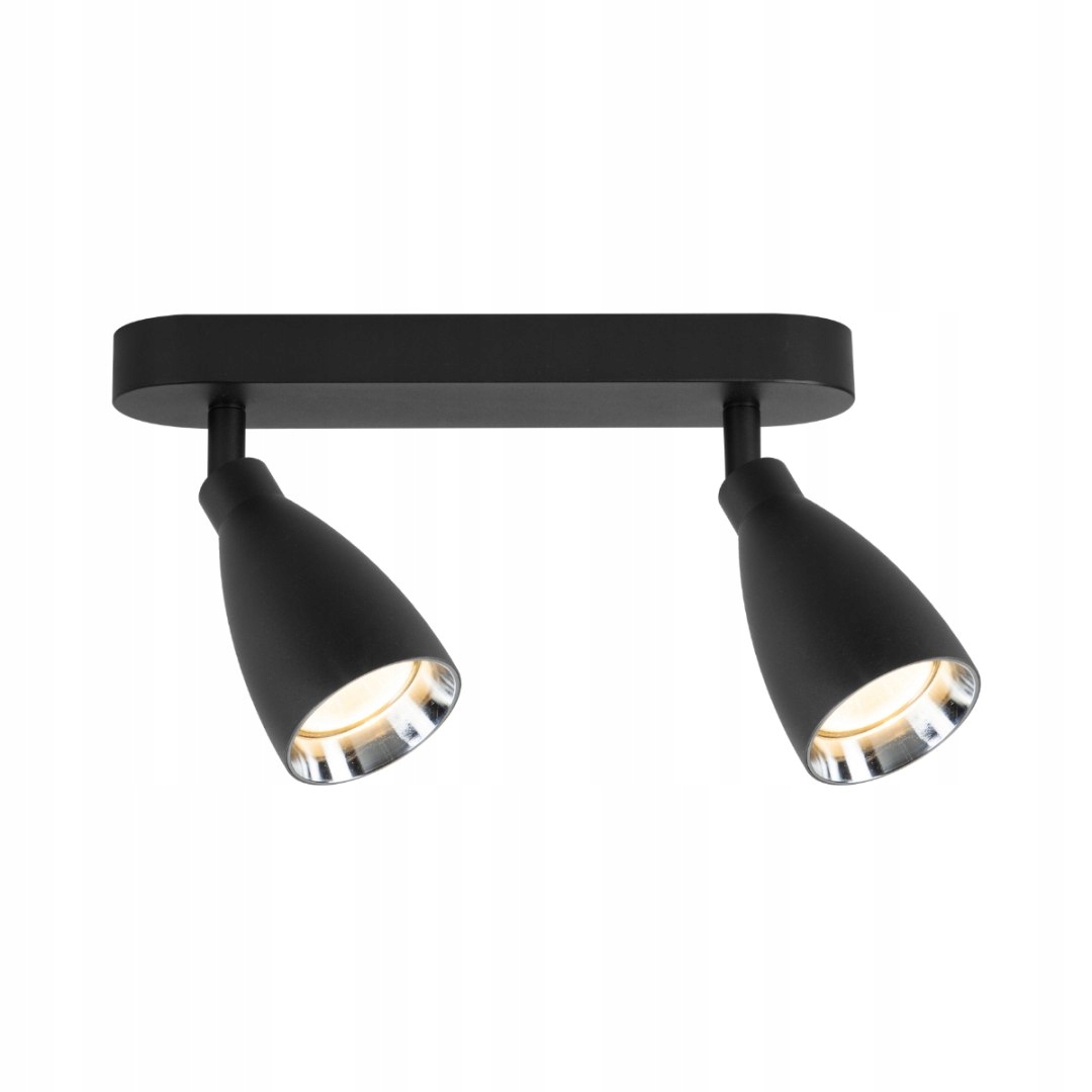 Černé stropní reflektory, moderní osvětlení chodby a průchodu GU10