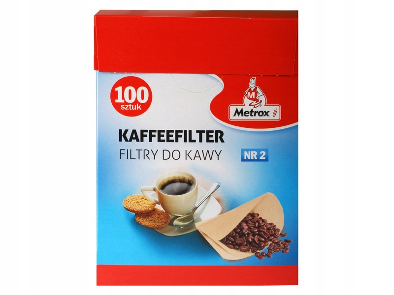 

Filtr do kawy Metrox 1x2 0673 (100 sztuk)