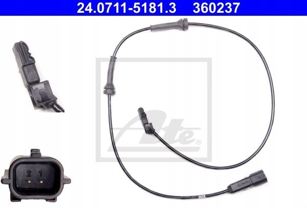 CZUJNIK ABS RENAULT MEGANE II SCENIC II TYŁ ATE EAN (GTIN) 4006633322980