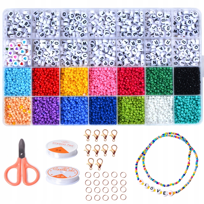 Zestaw do Robienia Bransoletek Literki Korale 4500 EAN (GTIN) 5905191200077