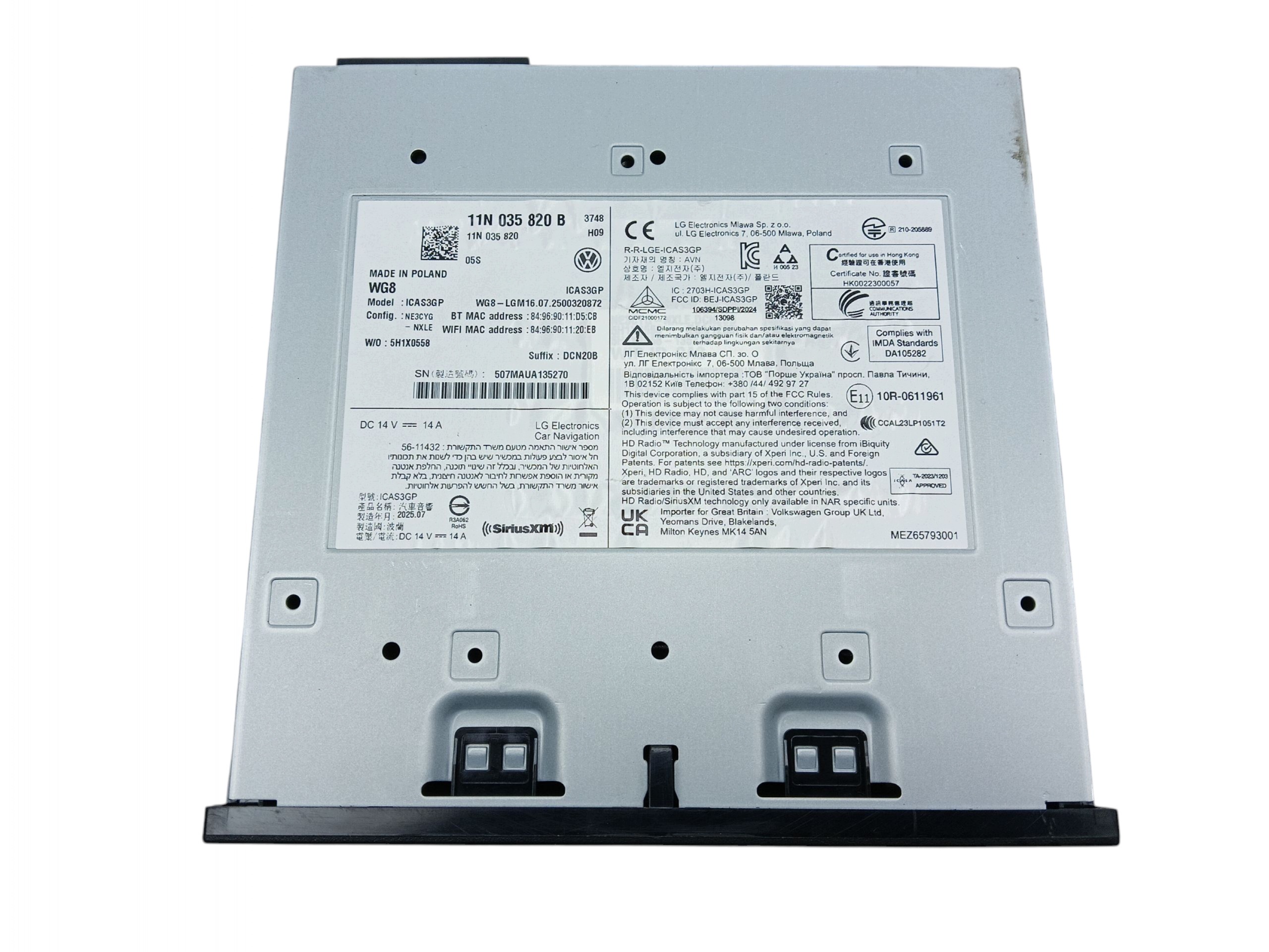 player MULTIMEDIA MIB FORD EXPLORER EV (2024-) 11N035820B