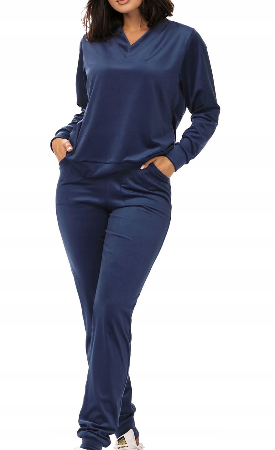 Teplákovka dámský velurový Hamana Leon II navy blue 2XL