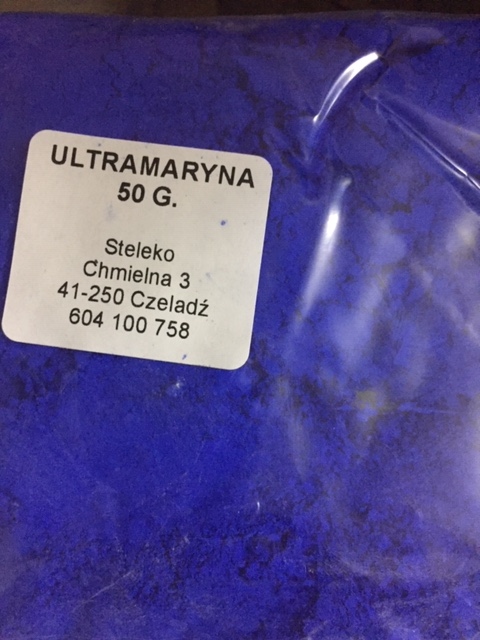 

Ultramaryna Wybielacz Pigment Barwnik Niebiesk 50g