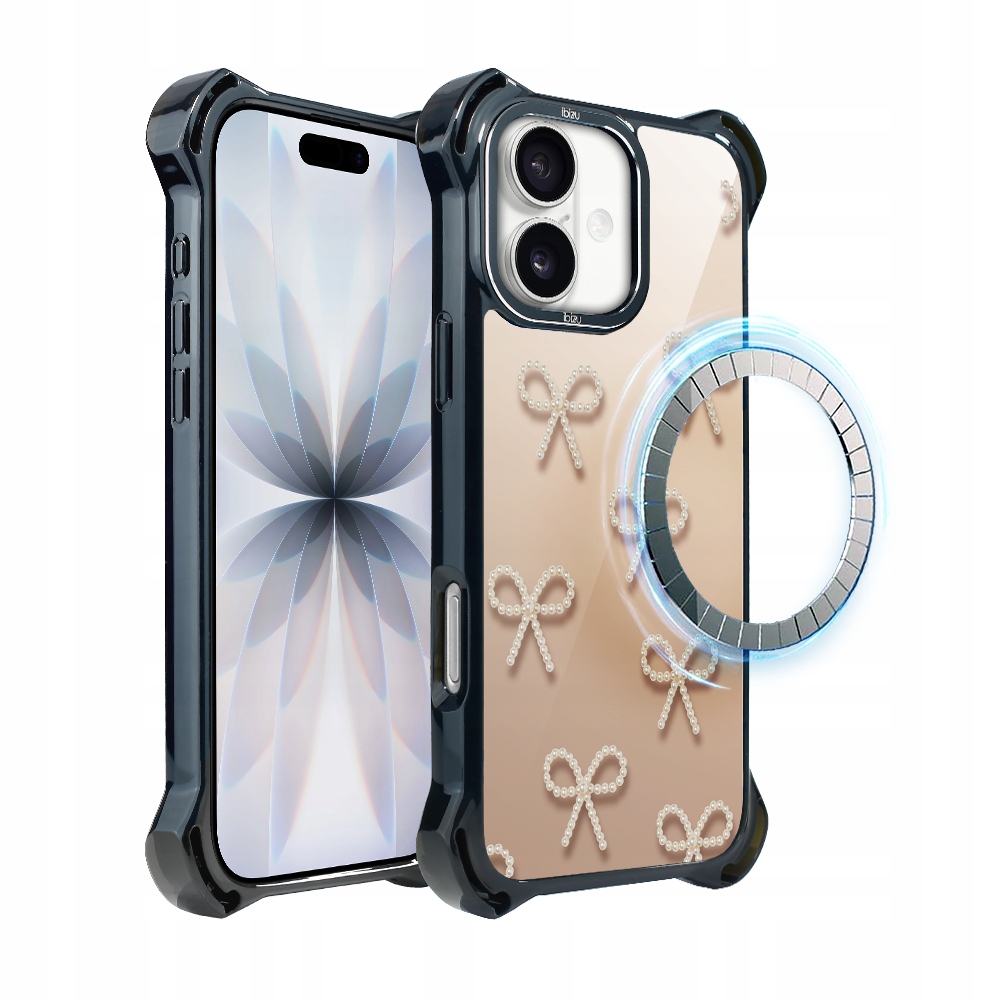 Pouzdro DropGuard Ultra pro iPhone 17 Ibizu s MagSafe a perleťovými mašličkami