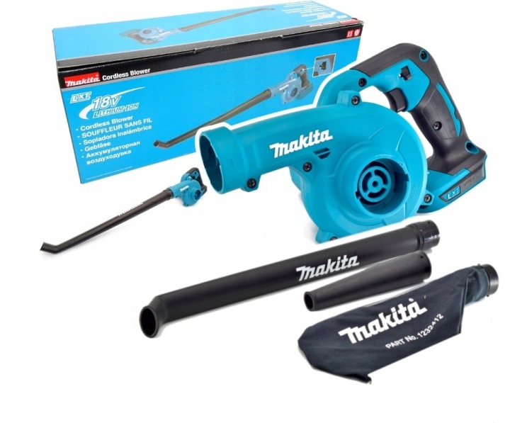 Makita DUB186Z Akumulátorový vysávač 18V Lxt 245km/h Dýza Vrecko