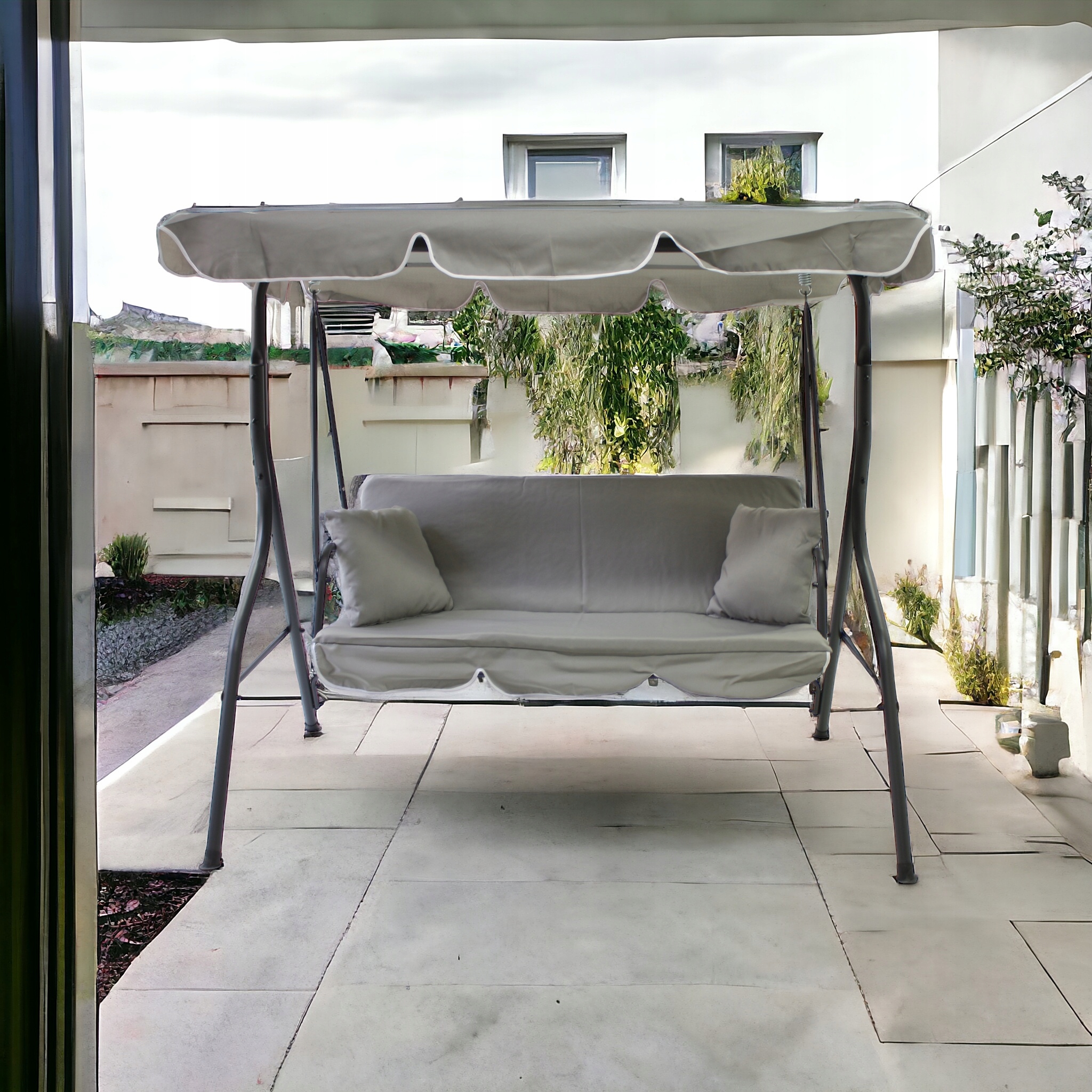 HUŚTAWKA OGRODOWA WOLNOSTOJĄCA 3 OSOBOWA PODUSZKI BUJANA MOCNA 4 KOLORY Rodzaj wolnostojąca