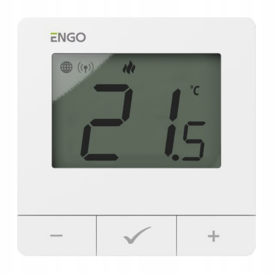 Internetový Engo, Nástěnný Regulátor Teploty ZIGBEE/868MHZ, 230V Bílý