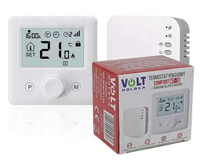 Regulátor Teploty Bezdrôtový Izbový Termostat WT-18 LCD