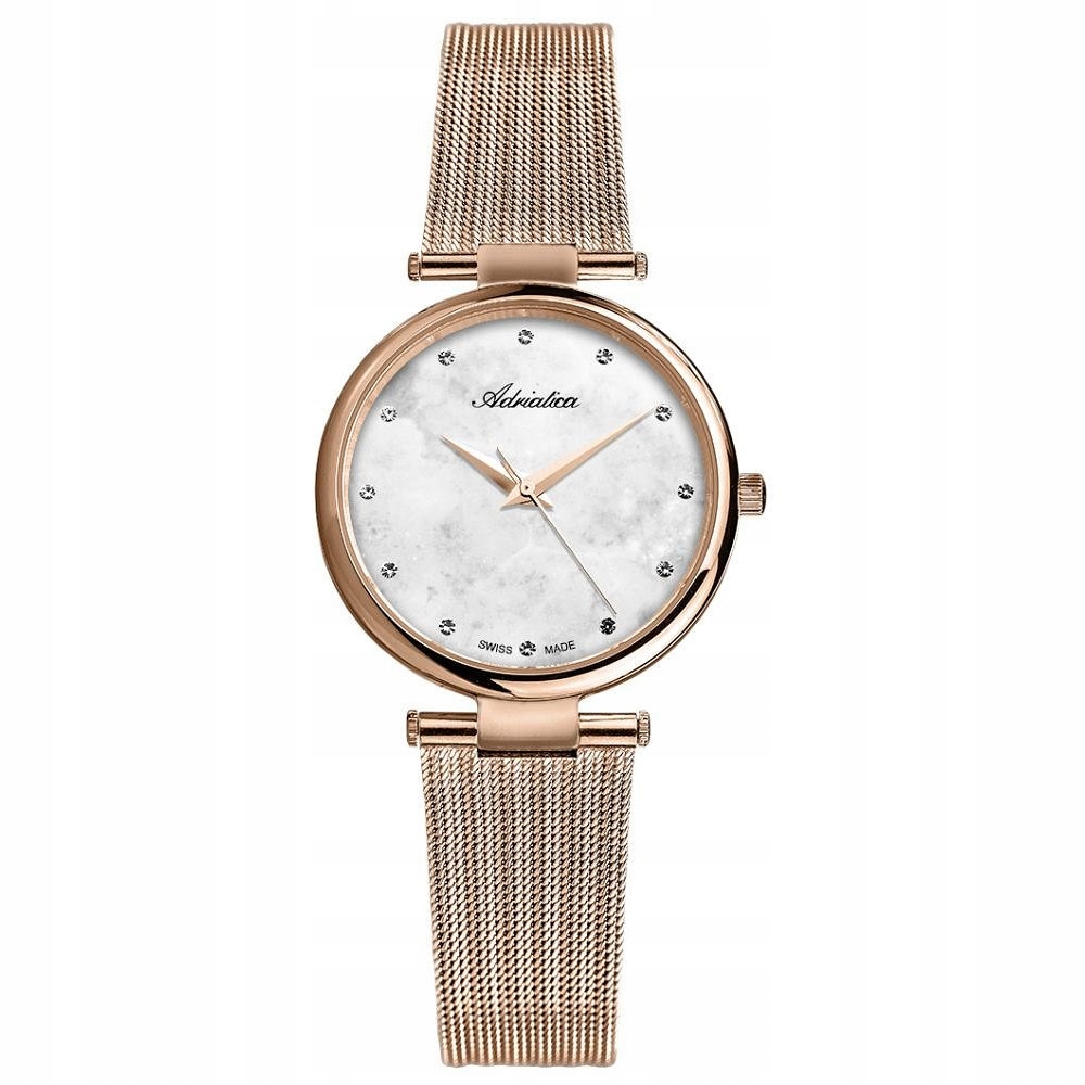 Dámské hodinky Adriatica A3689.914FQ Zirkony růžové