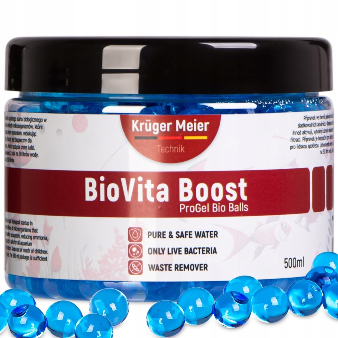 Levně Kruger Meier BioVita Boost – bakterie v gelových kuličkách do akvária