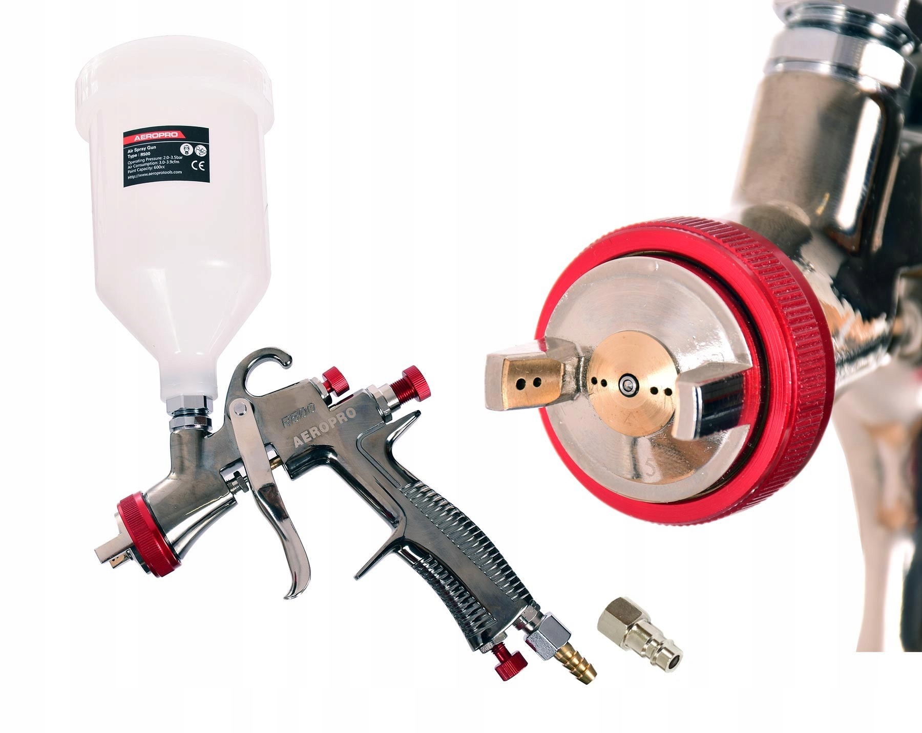 Lakovací pistole Lvlp tryska 1,8 mm Aeropro