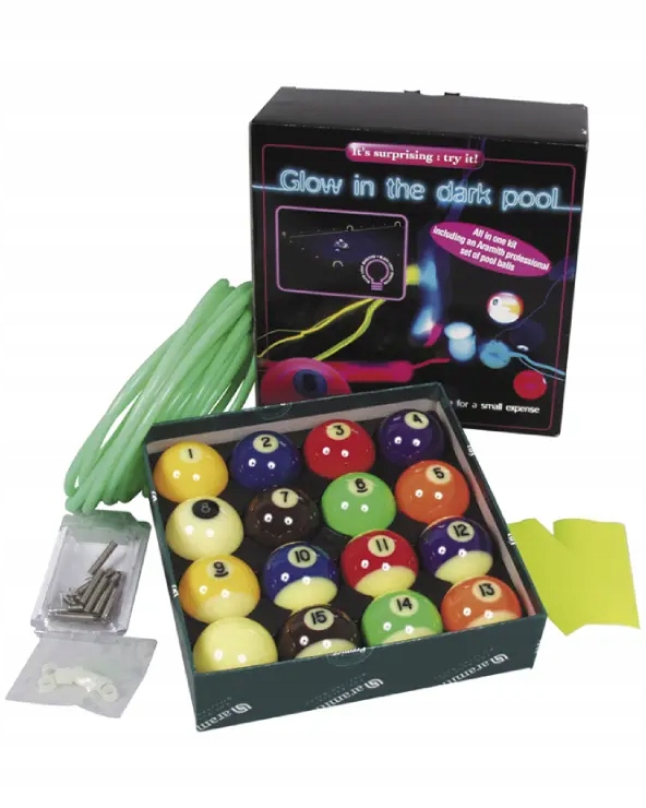 Fluorescencyjne Bile pool ARAMITH świecące w UV Model Glow in the dark pool