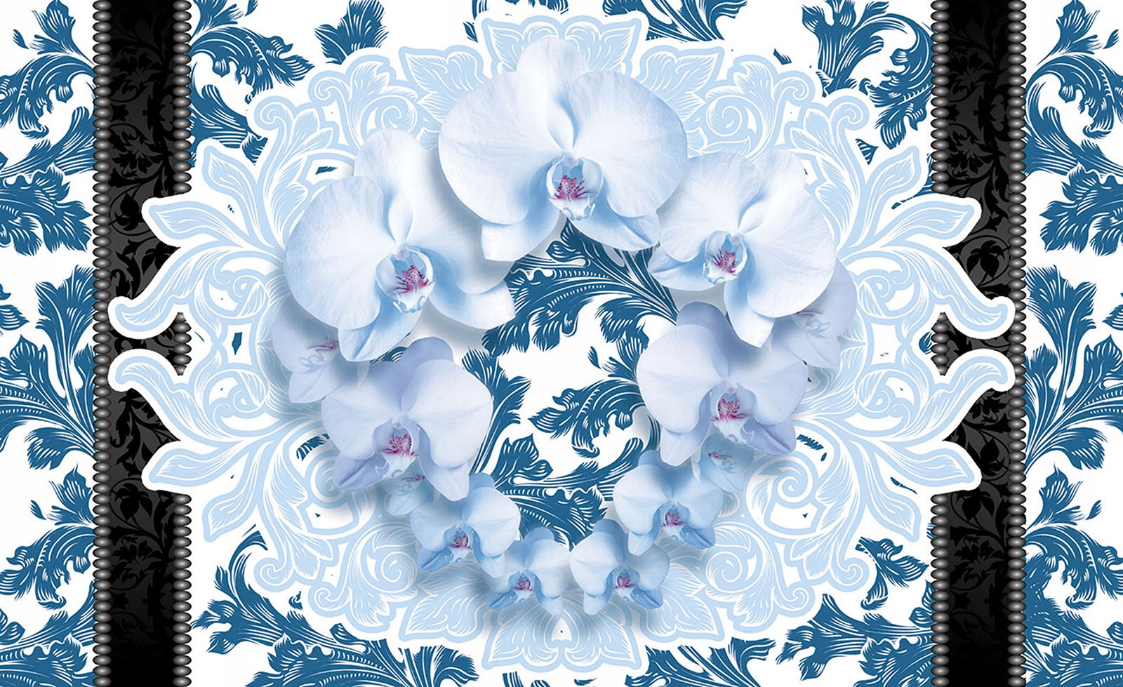 Fototapeta Orchideje modré abstrakce elegance květiny 350x250 lepidlo