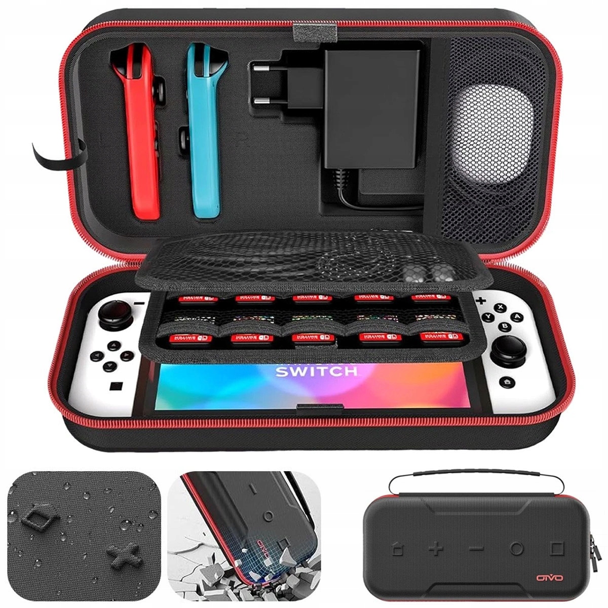 ETUI DO Nintendo Switch OCHRONNY POKROWIEC TORBA WZMOCNIONA OLED V1 V2