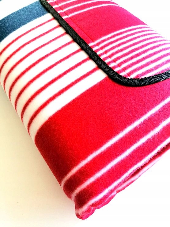 XXL KOC PIKNIKOWY PLAŻOWY 200x200cm paski Marka VG