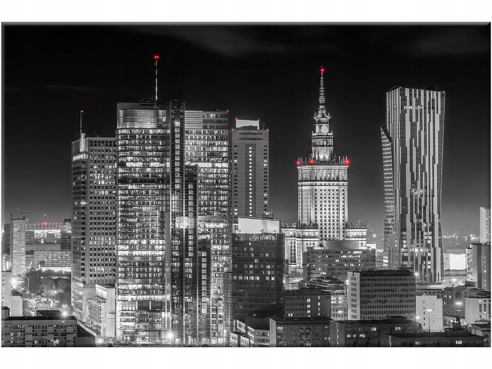 

Obraz na płótnie Miasto Wieżowce 120x80 cm Tryptyk