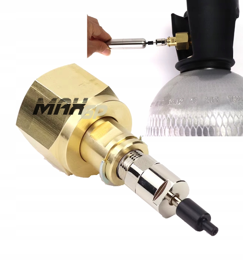 Adapter Przetoczka do Napełniania Nabojów CO2 Wielokrotnego Użytku Airsoft