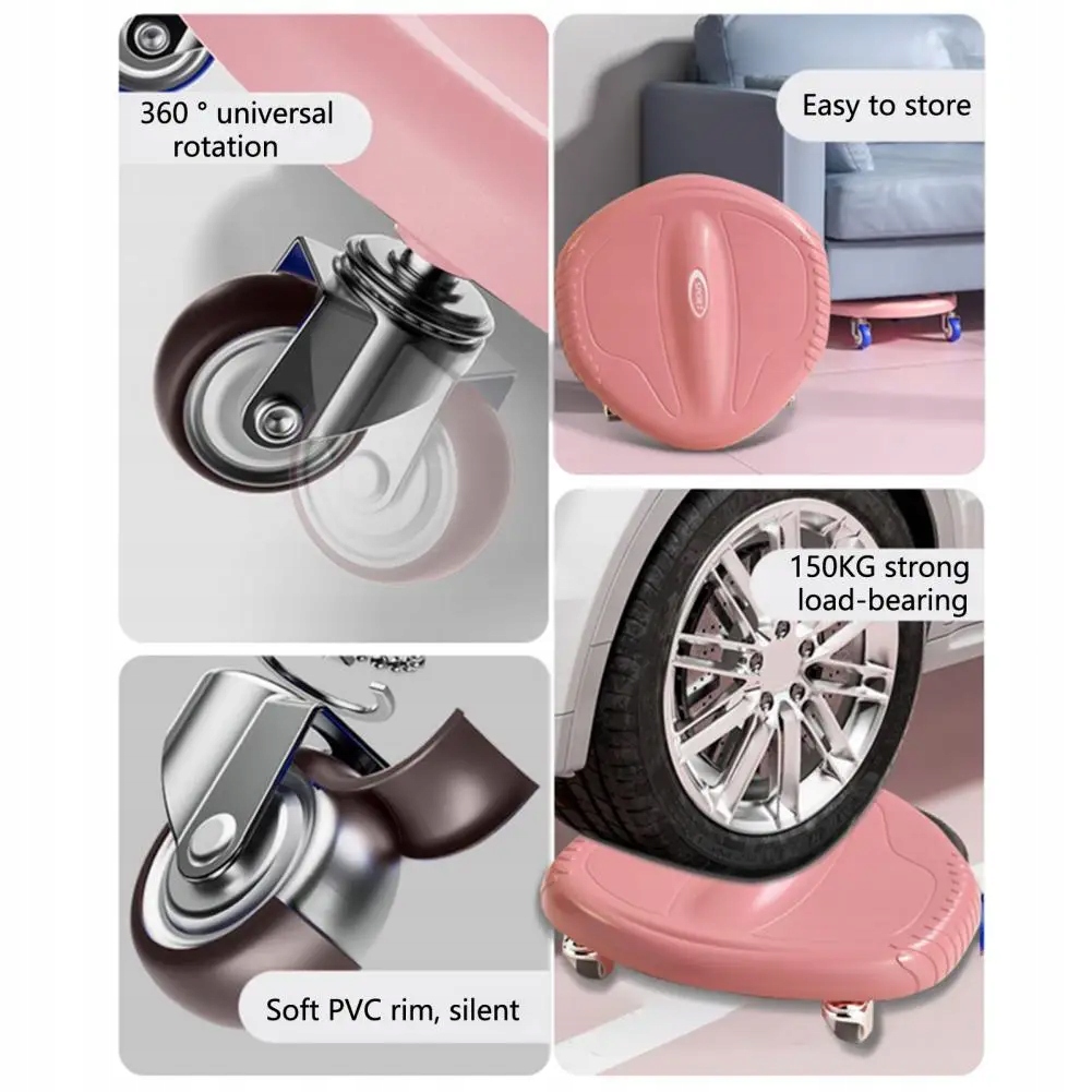 Abdominal Roller Wheel Compact Mute Roller Non-Slip Texture Heavy Duty Marka inna