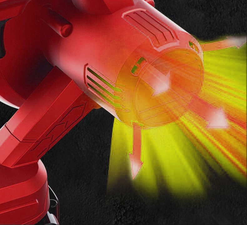 AKUMULATOROWA ODKURZACZ OGRODOWY DMUCHAWA DO LIŚCI ŚNIEGU Z ROZDRABNIACZEM Wydajność 10 m3/min