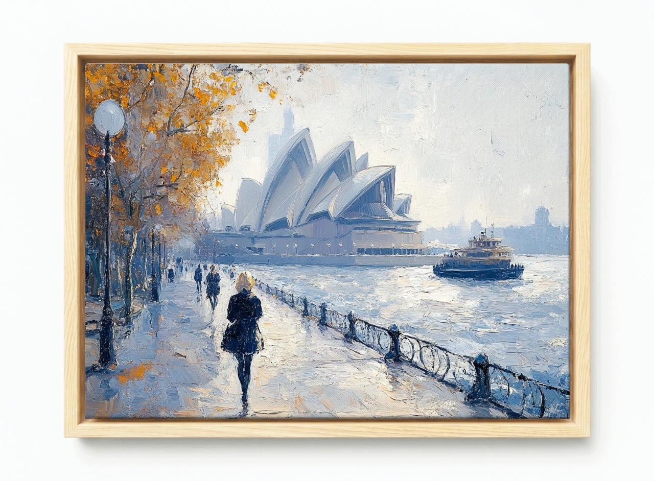 Obraz Rám Americký Box Město Sydney Austrálie Opera Zátoka Procházka 60x40