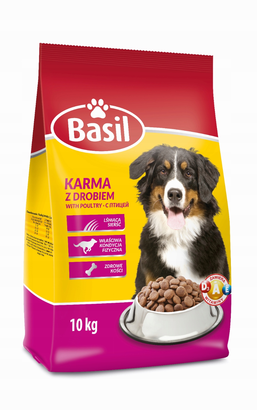 Levně Suché Krmivo pro psy s drůbežím masem Basil 10 kg