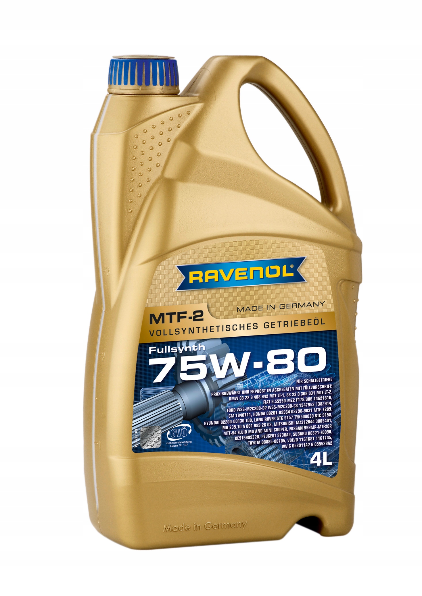 OLEJ PRZEKŁADNIOWY MTF-2 75W80 RAVENOL 4L