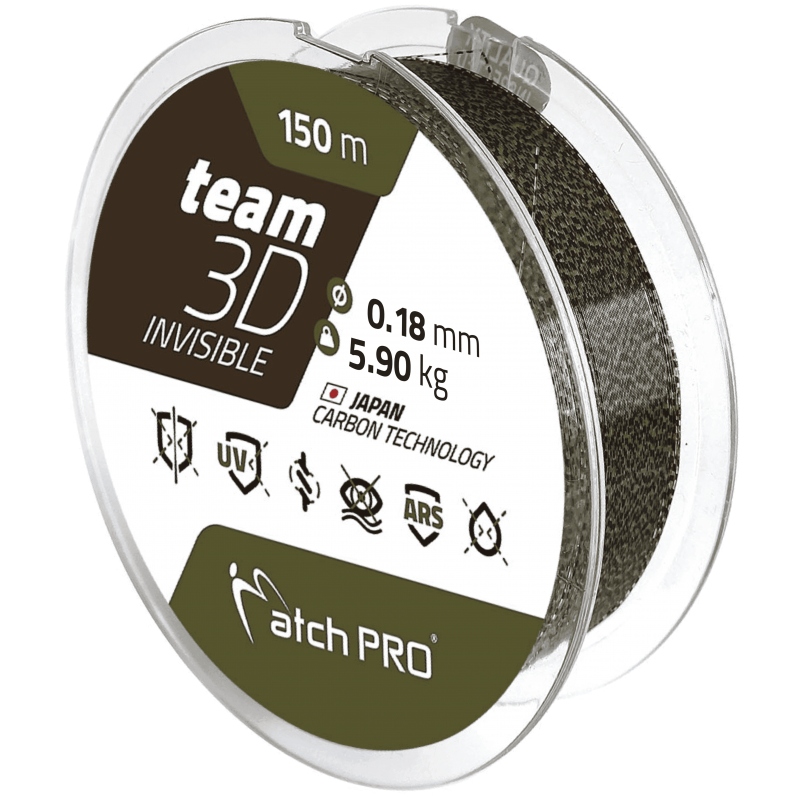 Żyłka Matchpro Team 3D Invisible 0,30 MM 150 M