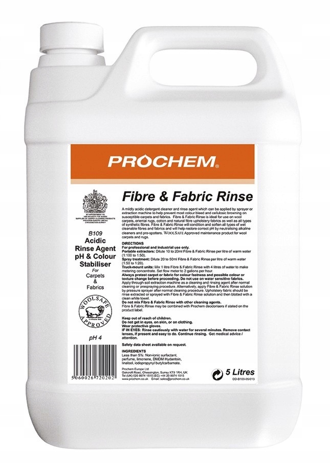 

Prochem Fibre & Fabric Rinse B109 5 litrów płukank
