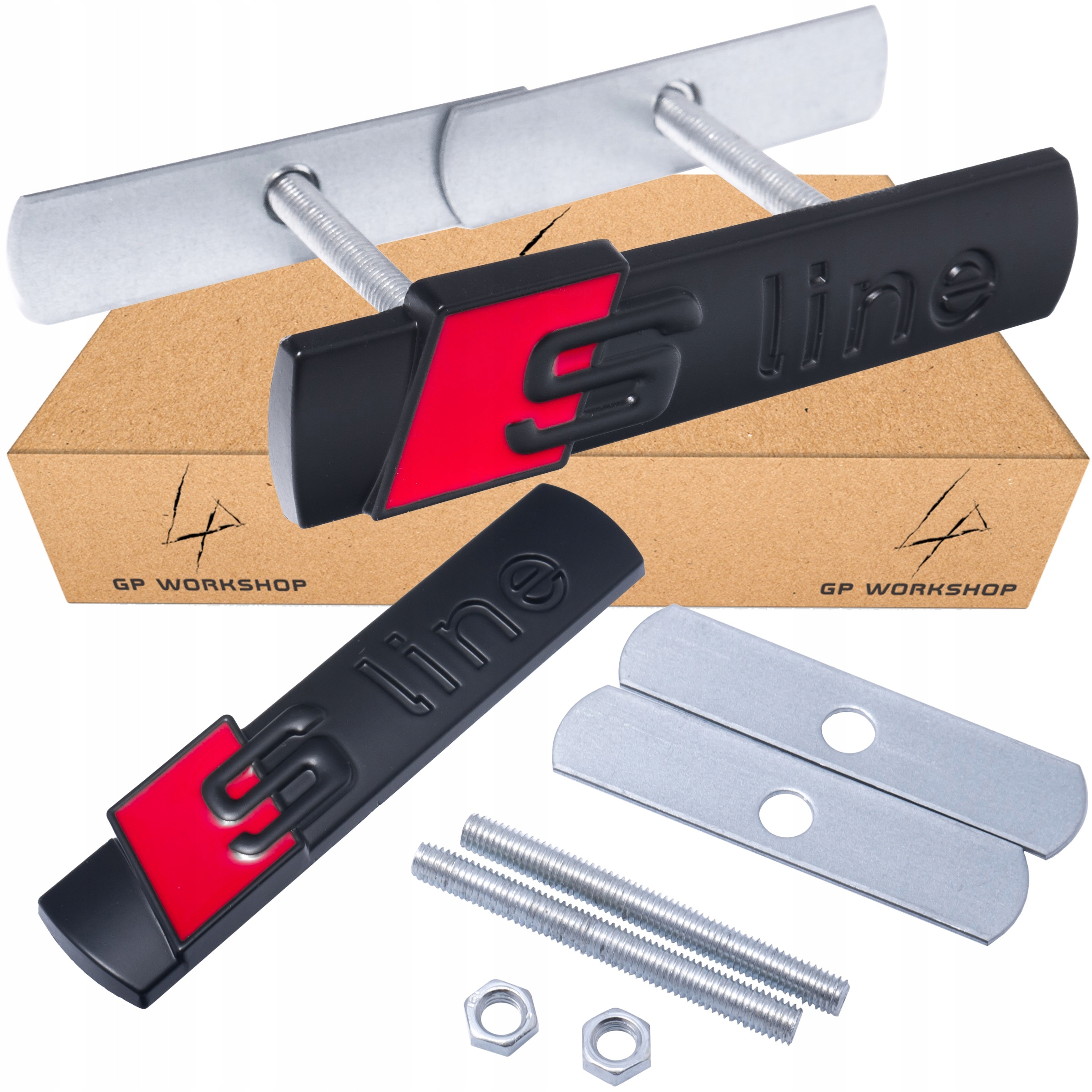 

Audi S-line Emblemat Znaczek Logo Grill Czarny Mat