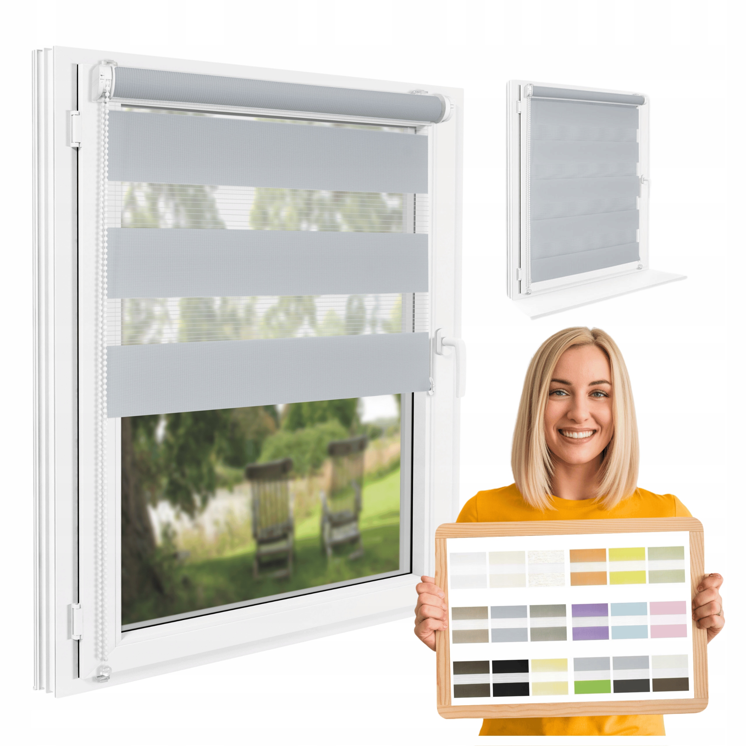 Okenní Roleta Den A Noc 80x220 Balkon S Napínákem Na Míru