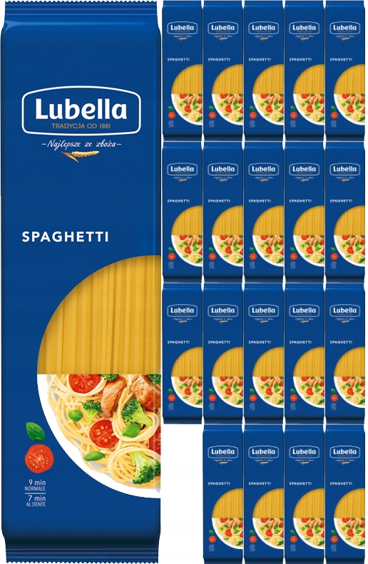 20 x 400g Makaron Spaghetti Lubella