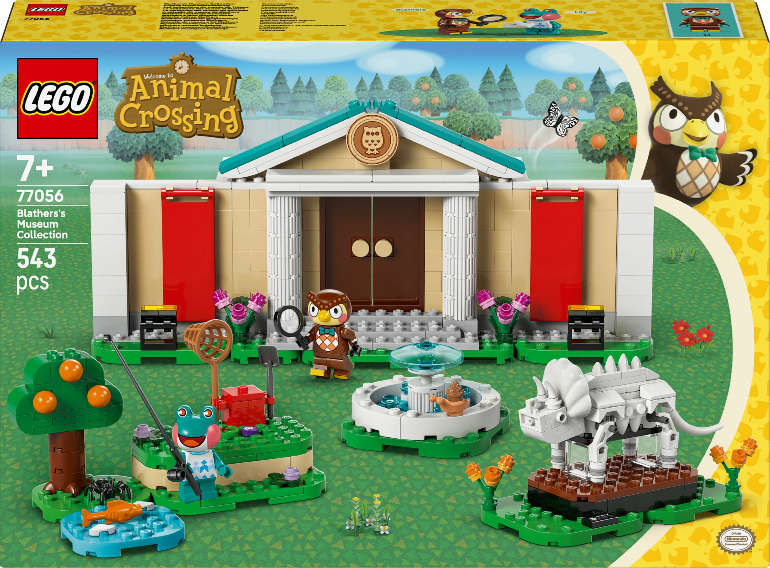 Lego Animal Crossing Blathers i kolekcja muzealna 77056