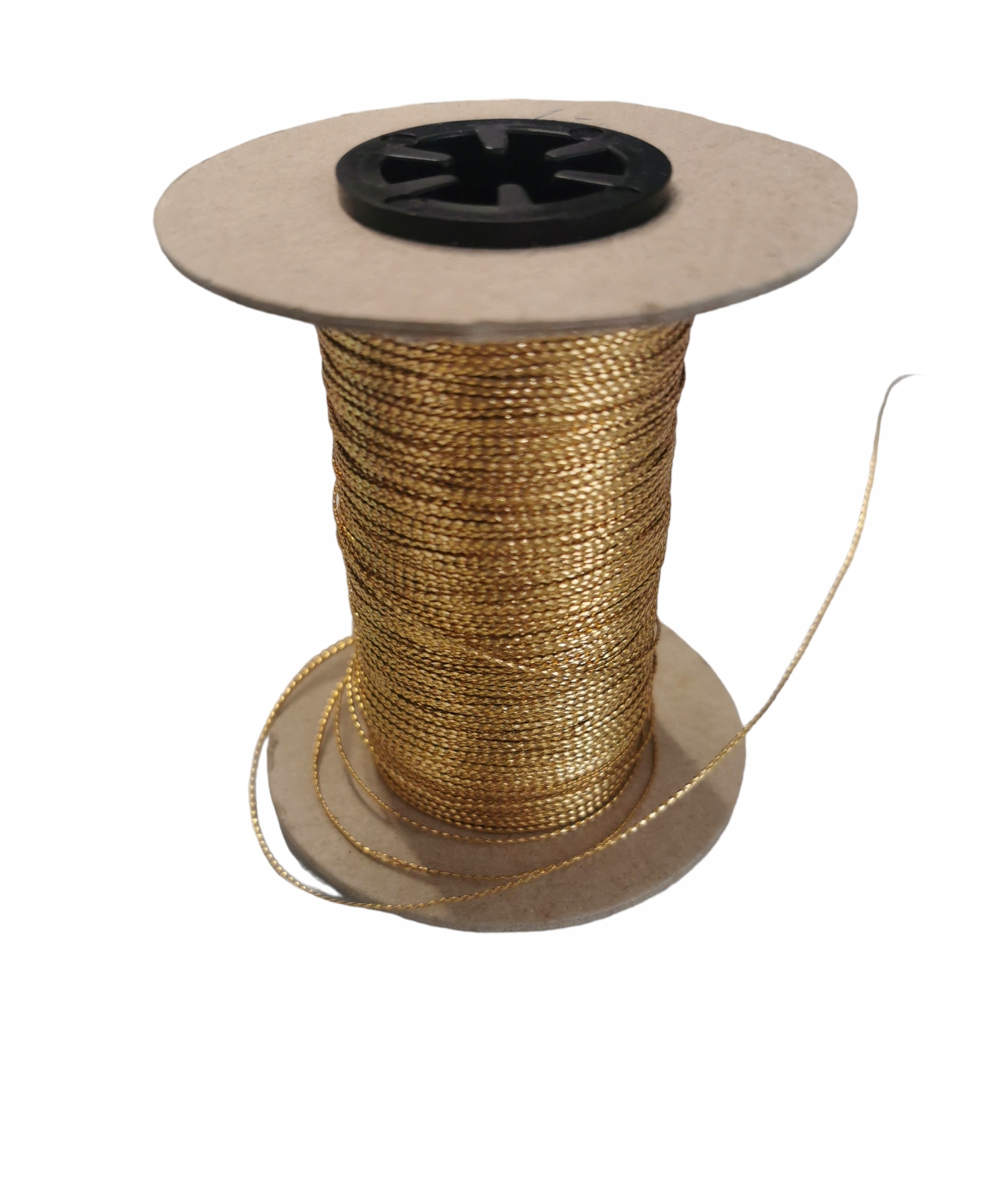 Sznurek 1 Mb złoty 0,8 mm