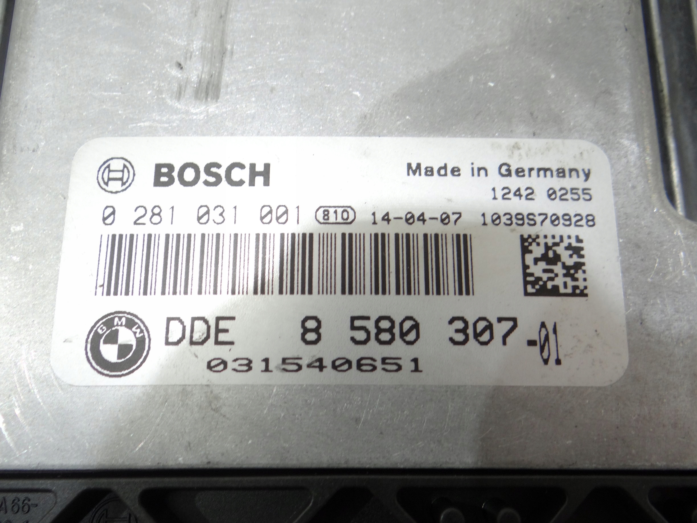 computer control unit of the engine BMW X1 E84 N47D20C 8580307