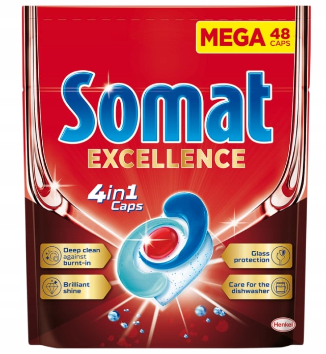 Levně Somat Excellence 4v1 Kapsle do myčky nádobí, 48 kusů