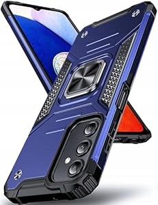 Etui Samsung Galaxy A14 Dasfond Armor Niebieskie Pierścień Magnet