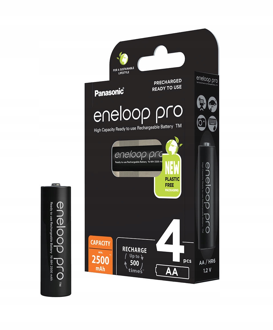 

Panasonic Eneloop Pro R6/AA 2500mAh 4 szt blister