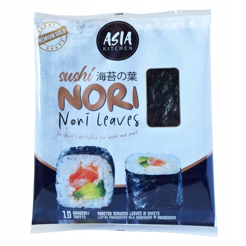 

Nori wodorosty do sushi glony 26g 10 arkuszy